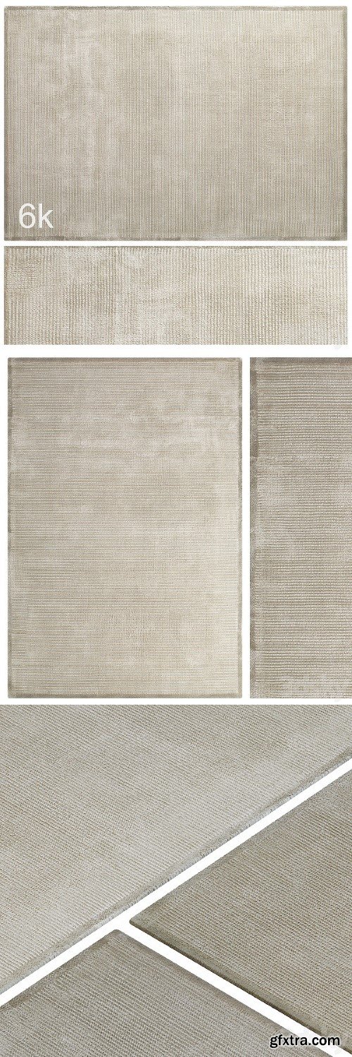 Carpet Set 24 Beige Wool Rug