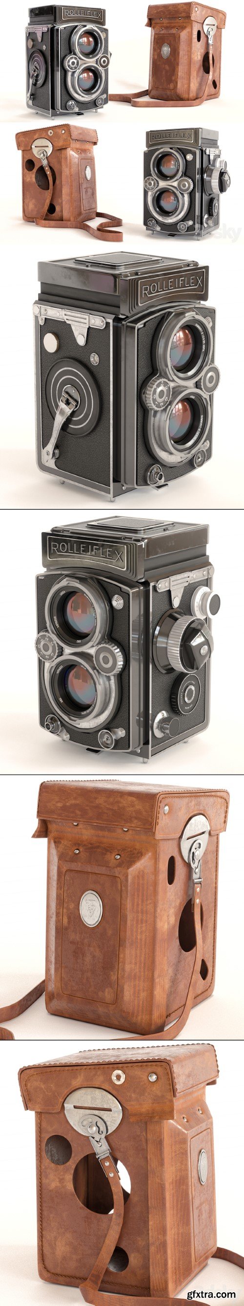 Camera with Rolleiflex cover