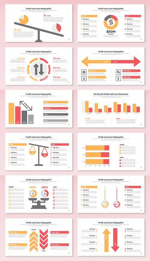 Business Profit and Loss Infographic Template 588972360