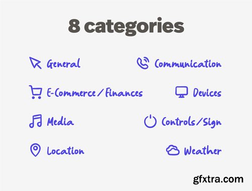 Diverently Handscript Icon Set Ui8.net