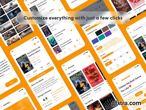 Erabook - Ebook Store & Reader App UI Kit Ui8.net