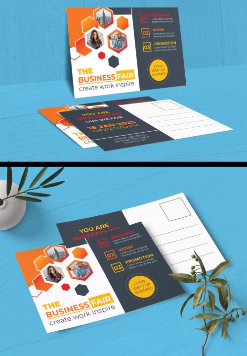 Digital Business Post Card Design Template 566557080