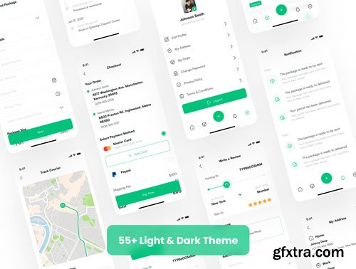 Courier App UI Kit Ui8.net