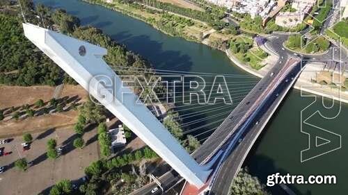 Drone View Of Alamillo Bridge, Seville 1642261
