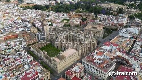 Aerial View Of Seville Cathedral, Spain 1642266