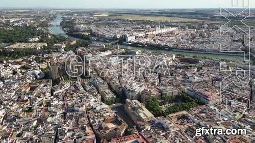 Aerial Shot Of Seville City 1642294