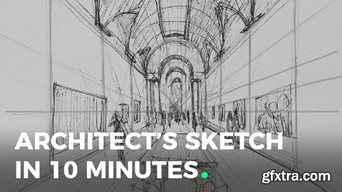 1 Point Perspective: How to do quick architectural sketches