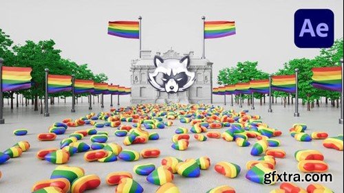 Videohive LGBTQ 3D Pride Logo Reveal 46214865