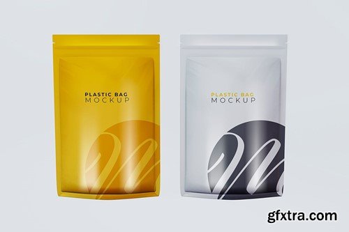 Plastic Zip Bag Mockup Set M25Y2W3