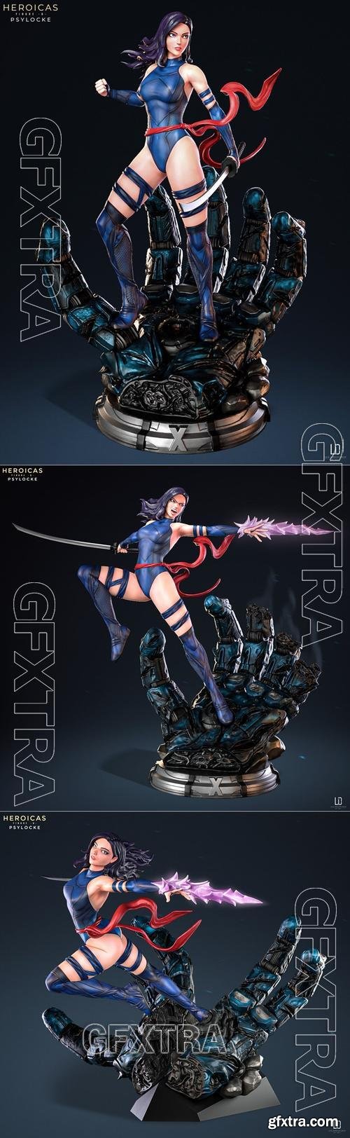 Heroicas - Figure 6 - Psylocke &ndash; 3D Print Model