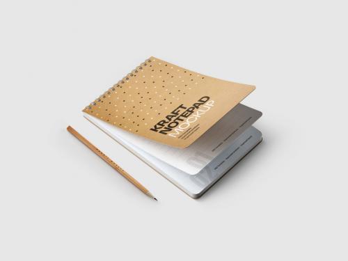 Kraft Notepad Mockup 407057569