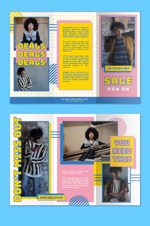 Pop Grid Brochure Layout 434780225