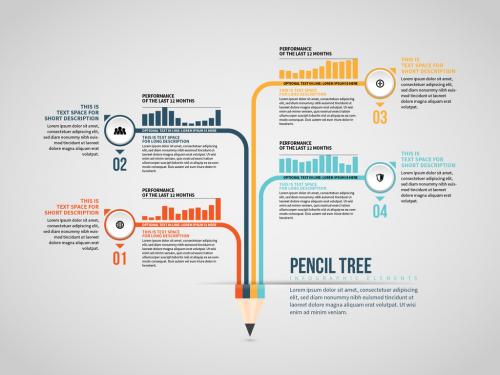 Pencil Tree Info Chart Layout 294438315