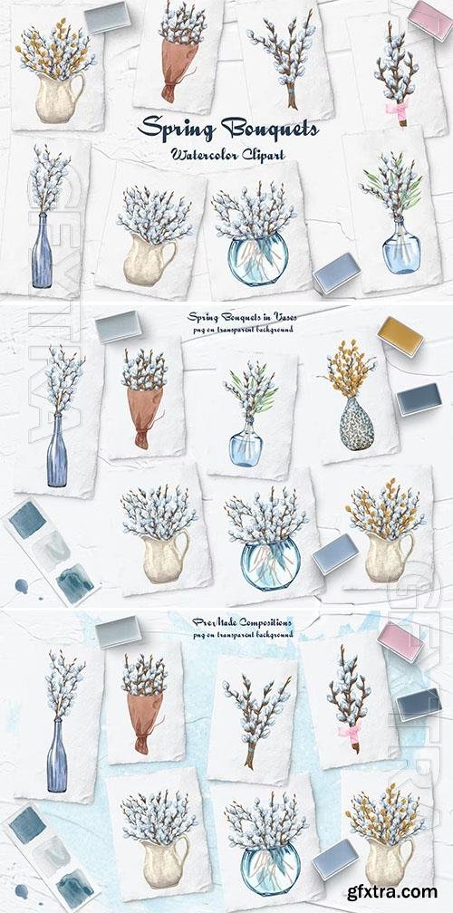 Spring Bouquets clipart [PNG]