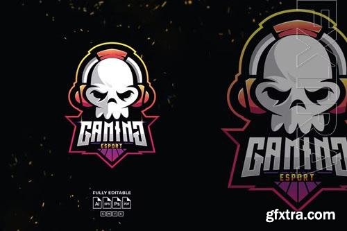 Skull Gaming Logo Template