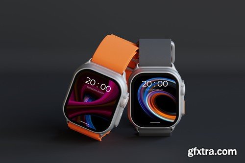 Smartwatch Colorful Mockup M3JRABK