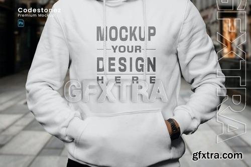 Man Hoodie Mockup LNUFE5Y