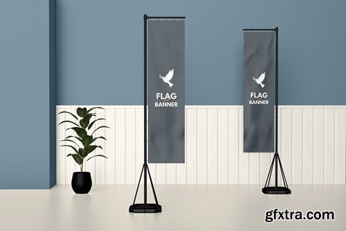 Flag Banner Mockup XDWVKQ9