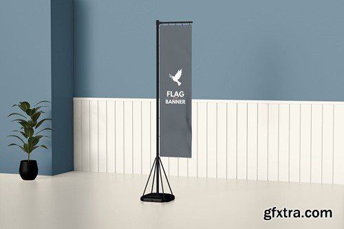 Flag Banner Mockup XDWVKQ9