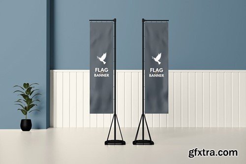 Flag Banner Mockup XDWVKQ9