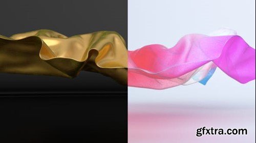Videohive Cloth tear logo reveal (Gold and Colorfull) 46131946