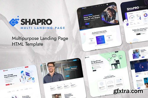 Shapro - Multipurpose Landing Page HTML Responsive V7V9Q5D