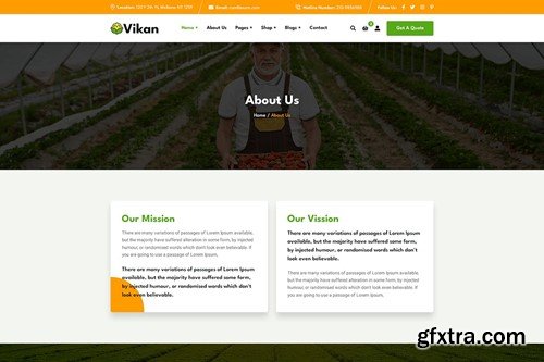 Vikan - Organic Food Store HTML Template PNXGBH8