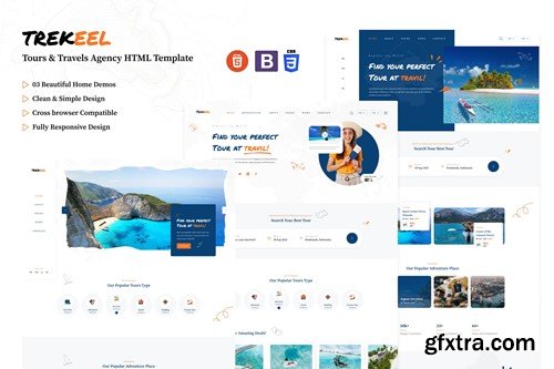 Trekee-Tours & Travels Agency HTML Template YVWPVBR