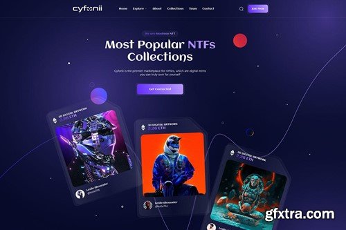 Cyfonii - NFT Portfolio HTML Template LURWWGY