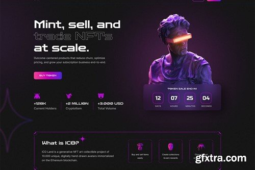 ICOLand | ICO landing page VueJS Template 8CMEHRY