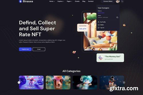 Binasea | NFT Marketplace React Template LCV5GNV