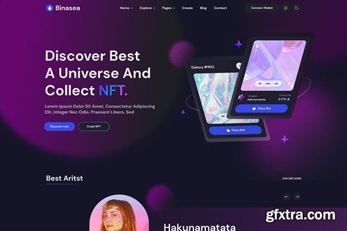 Binasea | NFT Marketplace React Template LCV5GNV