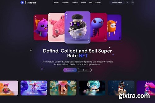 Binasea | NFT Marketplace React Template LCV5GNV