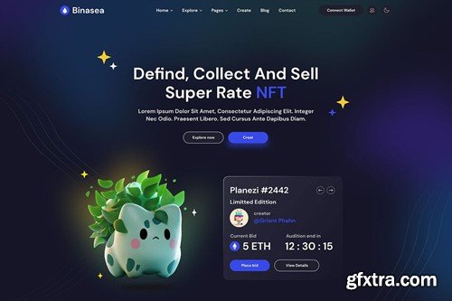 Binasea | NFT Marketplace React Template LCV5GNV