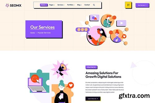 SeoMx - Seo & Digital Marketing HTML Template 86VL7Y9