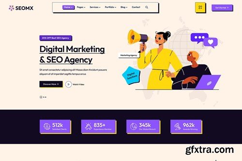 SeoMx - Seo & Digital Marketing HTML Template 86VL7Y9