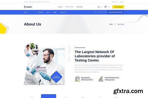 Labaid - Laboratory Research HTML Template 3PTWZA2