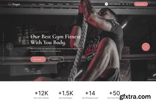 Zoyot - Sports and Fitness HTML Template F2JKSAF