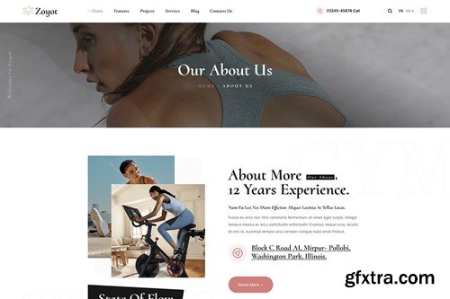 Zoyot - Sports and Fitness HTML Template F2JKSAF