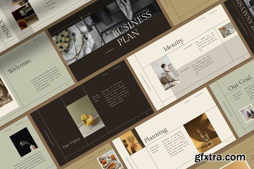 Beige Minimalist Business Plan Presentation R4BEYPN