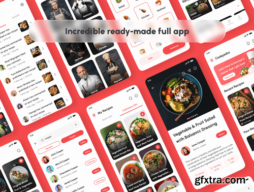 Cookpedia - Food Recipe App UI Kit Ui8.net