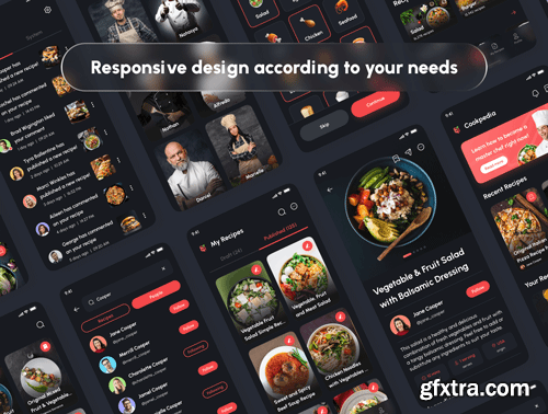 Cookpedia - Food Recipe App UI Kit Ui8.net