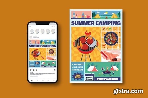 Summer Camping Flyer MBBXJAS