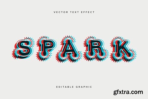 Bright Offset Vector Text Effect Mockup TVLMDQ9