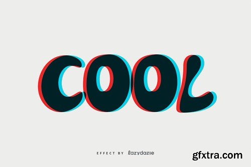 Bright Offset Vector Text Effect Mockup TVLMDQ9