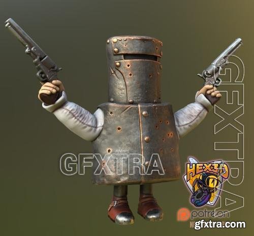 Hex3D - NedKelly Popup &ndash; 3D Print Model