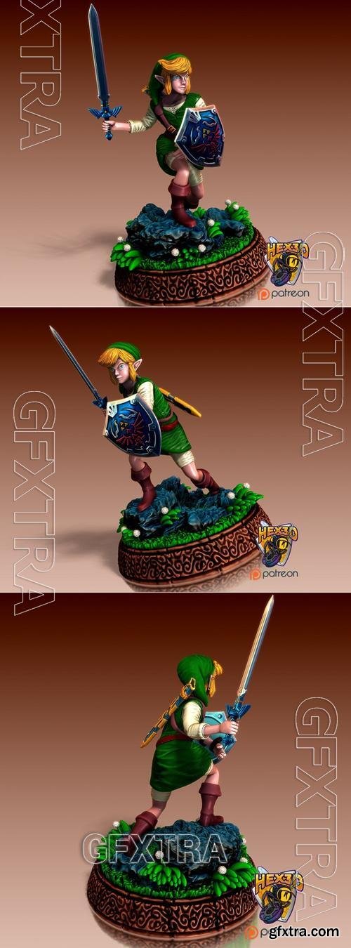 Hex3D - Link Statue V1-3 &ndash; 3D Print Model