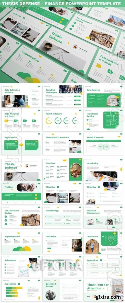 Thesis Defense - Finance Powerpoint Template 3T2SRLM