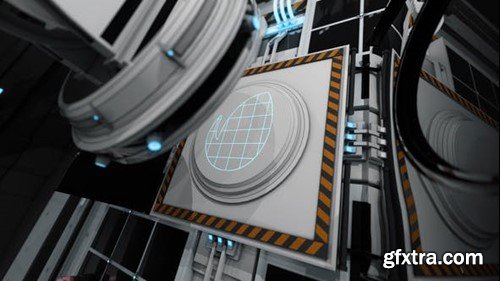 Videohive Sci-Fi Laser Scanning Logo 46278185