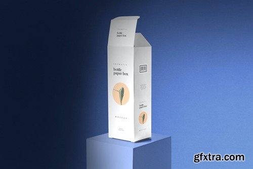 Cosmetic Bottle Paper Box Mockups 2RX8G5X